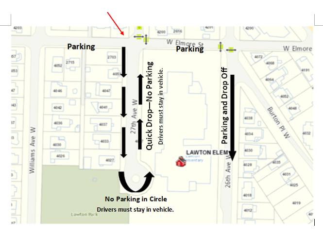 map for drop off instructions