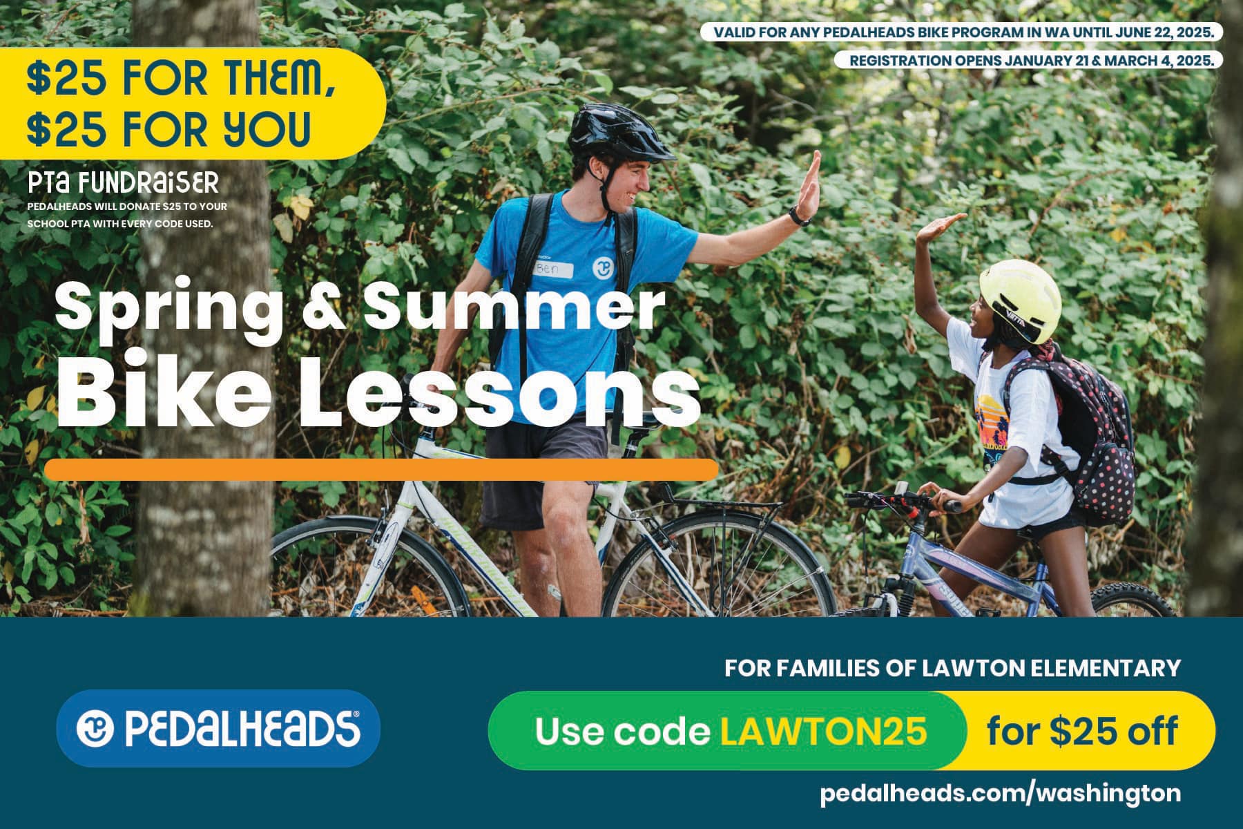 spring break summer bike lessons