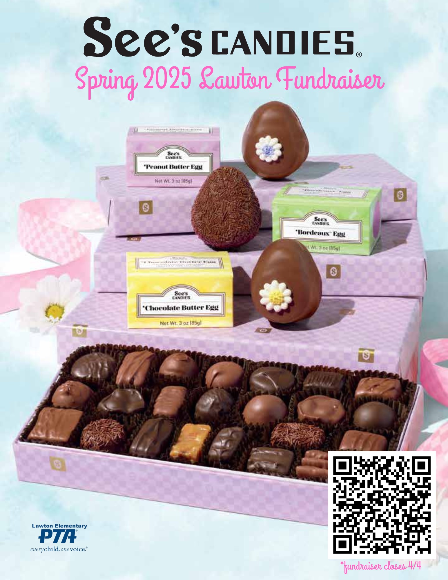 See's Candies fundraiser poster