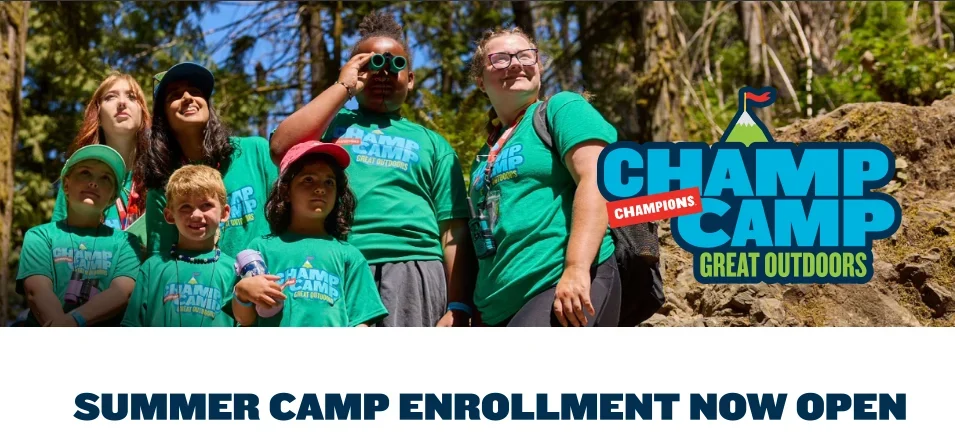 Champ Camp Great Outdoors summer enrollment open