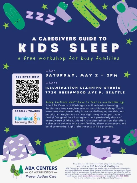 Kids Sleep seminar flyer