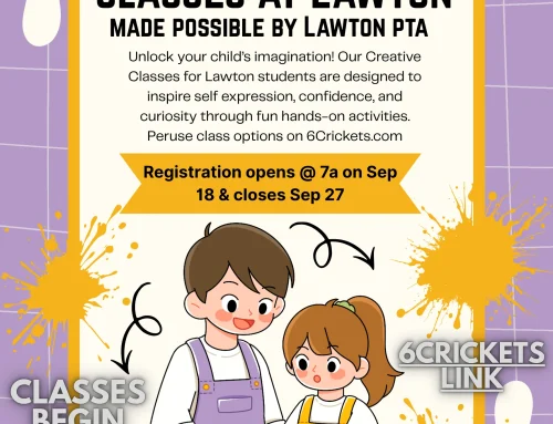 After School Class Registration Opens Next Friday @ 7a