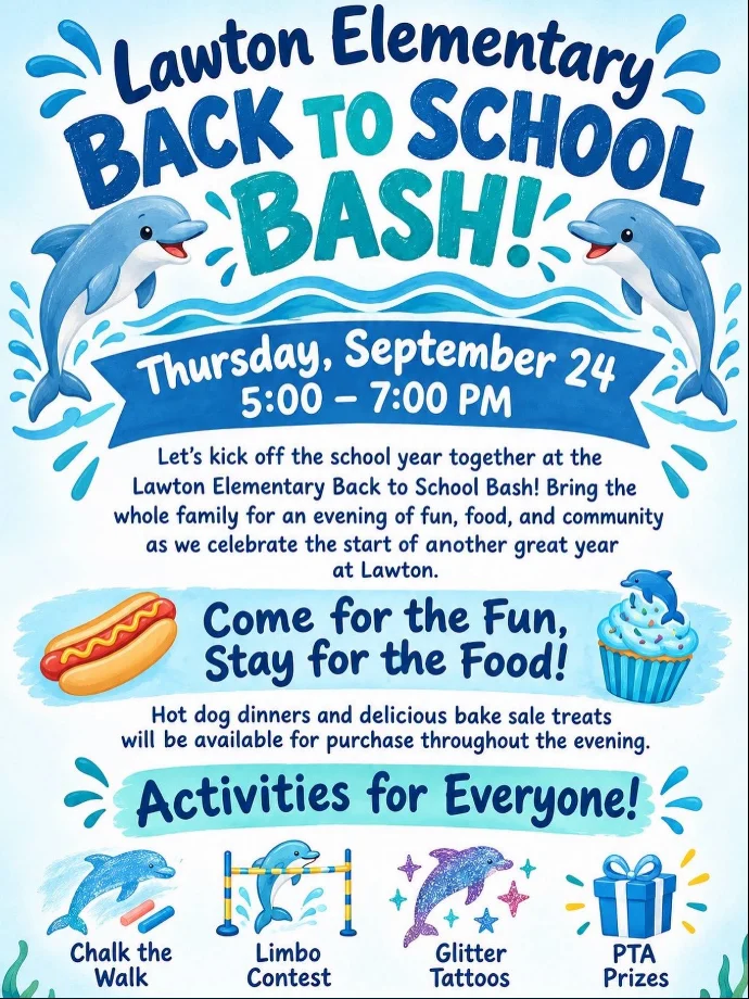 back to school bash flyer